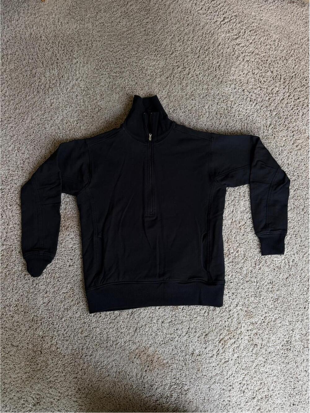 Ralph Lauren golf Men's Black half Zip Pullover Sweatshirt m medium mock neck